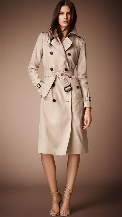 womens burberry kensington trench coat